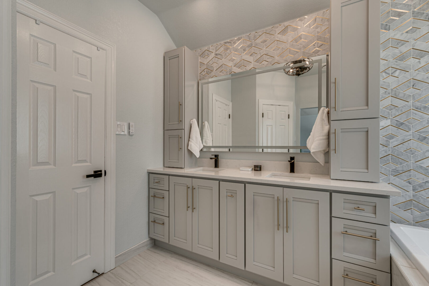 Lighted Vanity Mirror, Bertch Cabinets